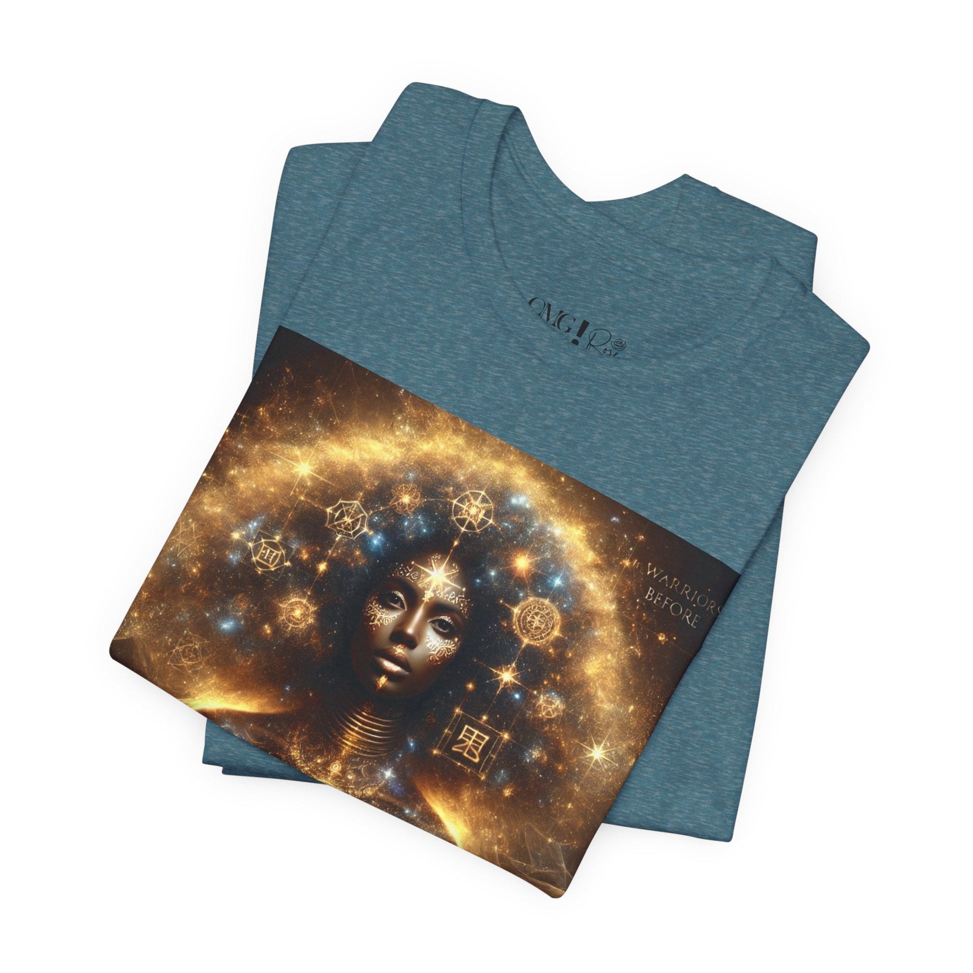 Wisdom & Power – Warrior’s Before Signature Tee | Goddess Frequency Collection - OMG! Rose
