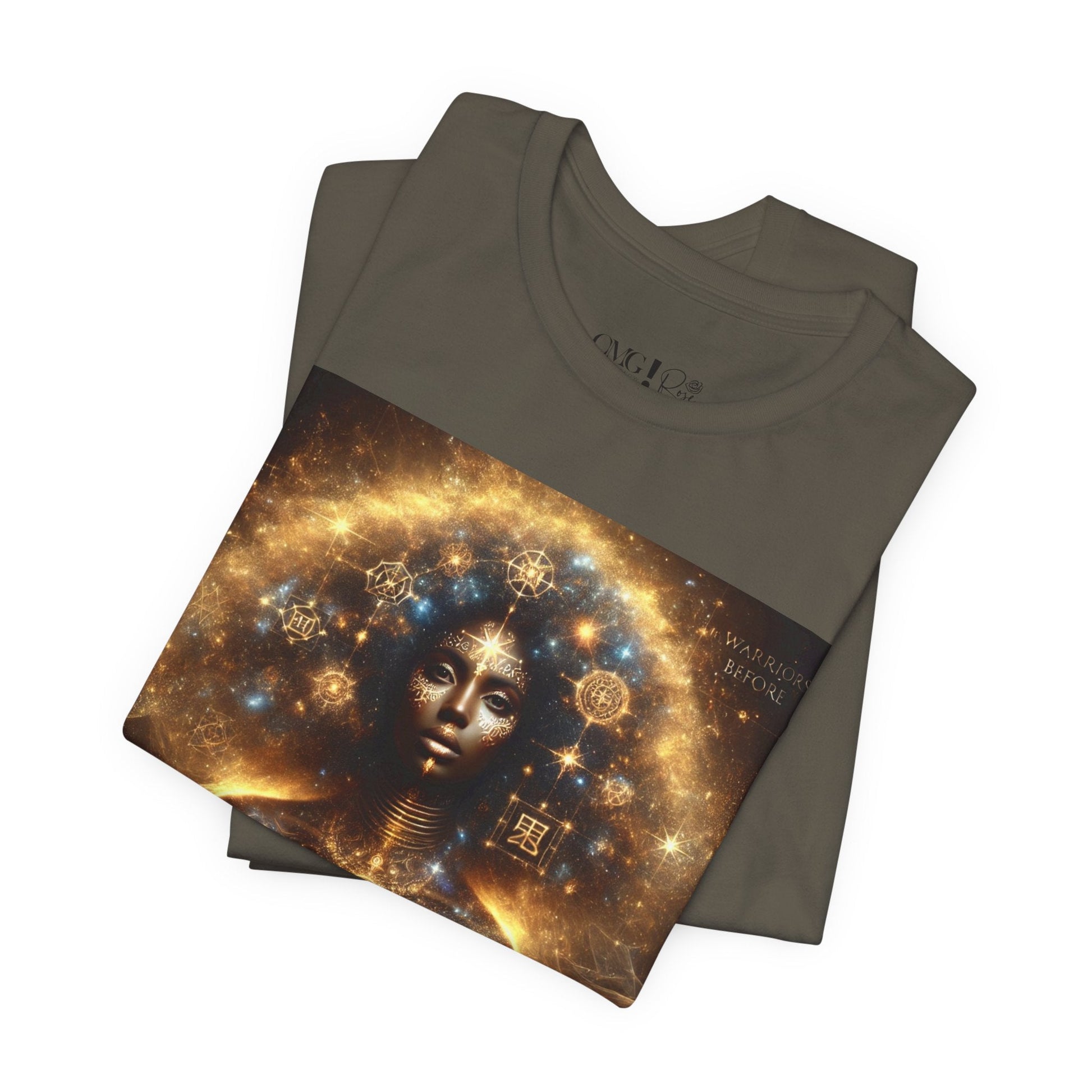 Wisdom & Power – Warrior’s Before Signature Tee | Goddess Frequency Collection - OMG! Rose