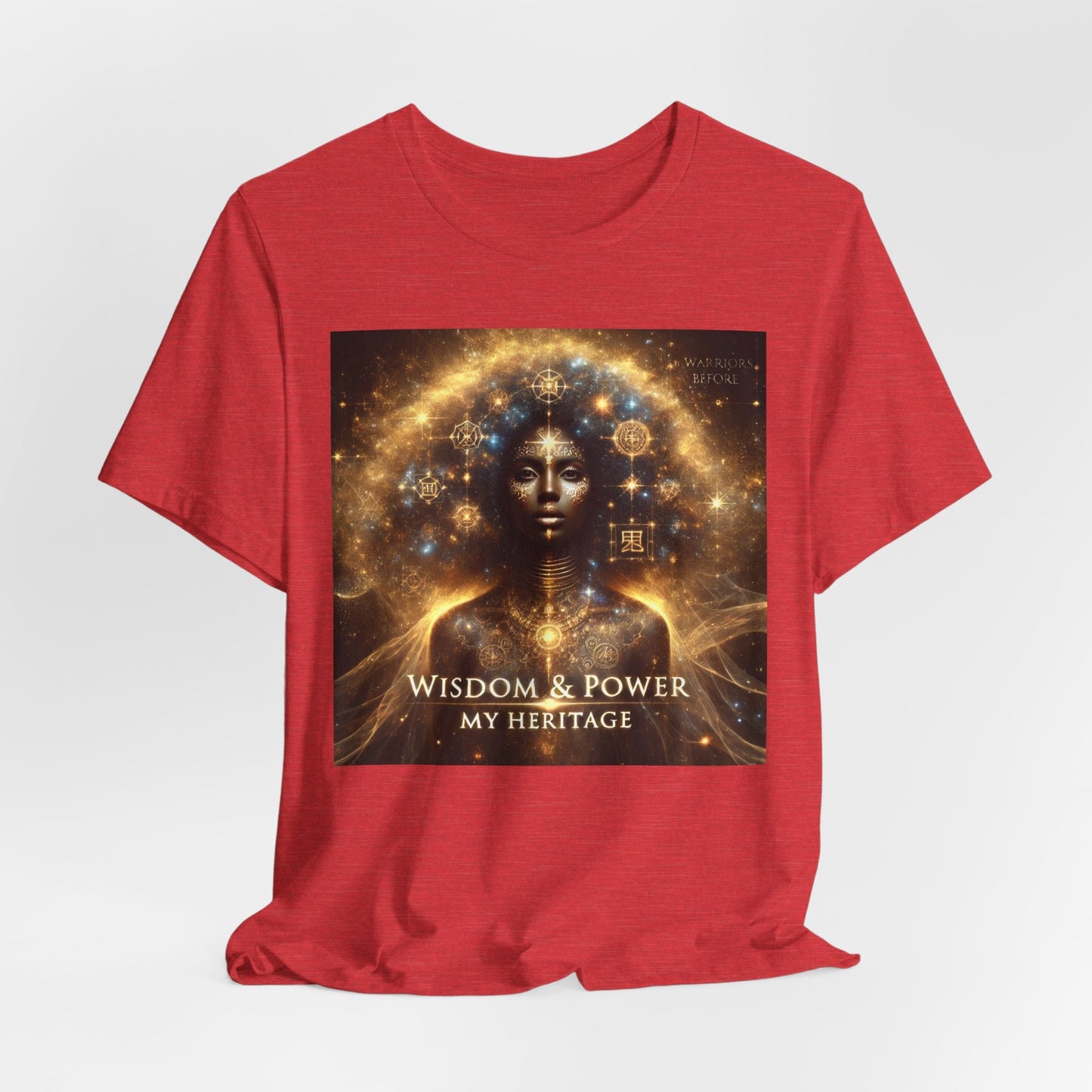 Wisdom & Power – Warrior’s Before Signature Tee | Goddess Frequency Collection - OMG! Rose