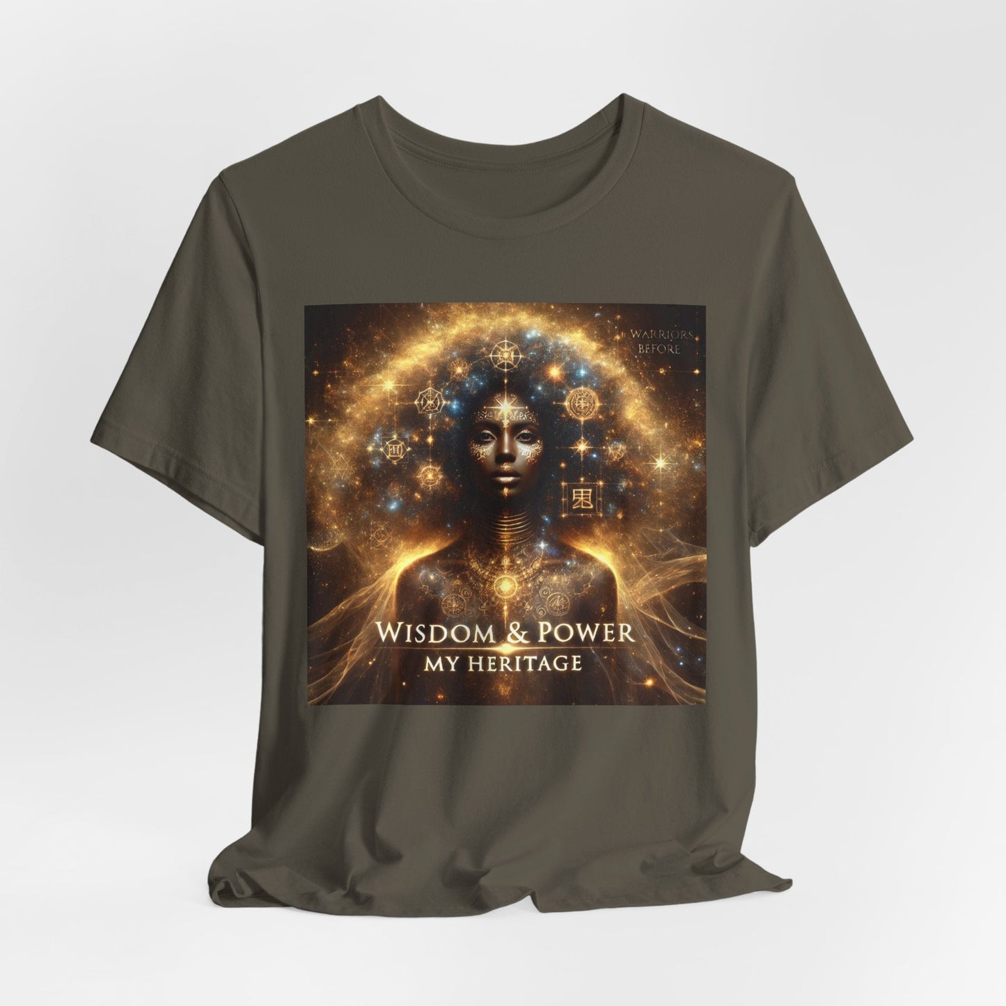 Wisdom & Power – Warrior’s Before Signature Tee | Goddess Frequency Collection - OMG! Rose