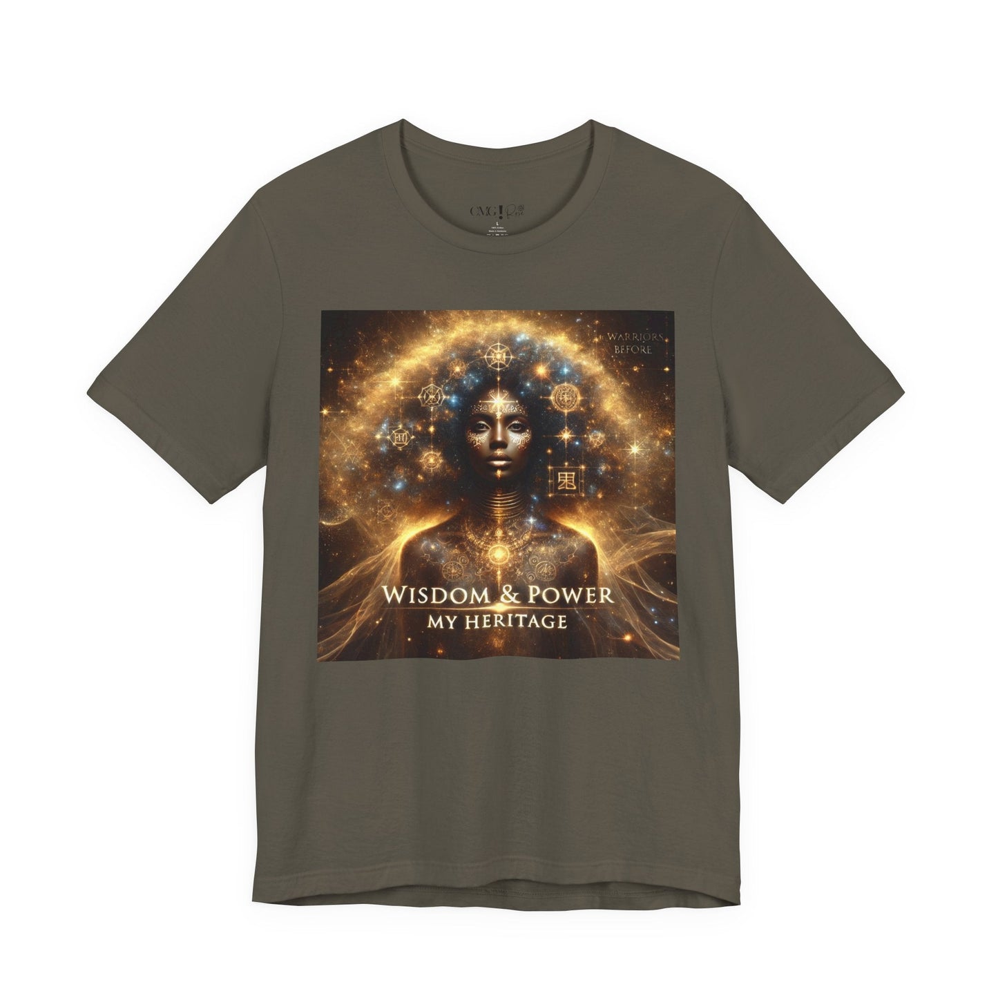 Wisdom & Power – Warrior’s Before Signature Tee | Goddess Frequency Collection - OMG! Rose