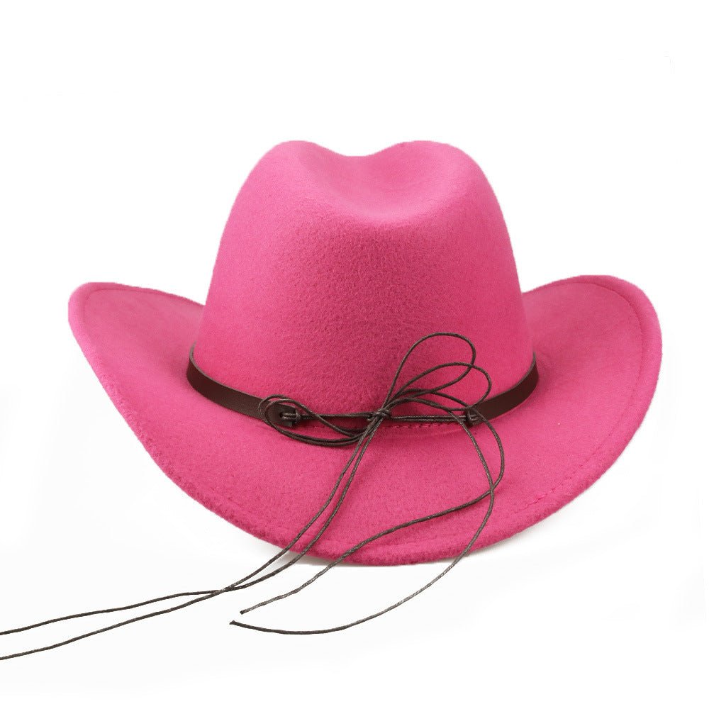 Woolen Cowboy Hat - OMG! Rose