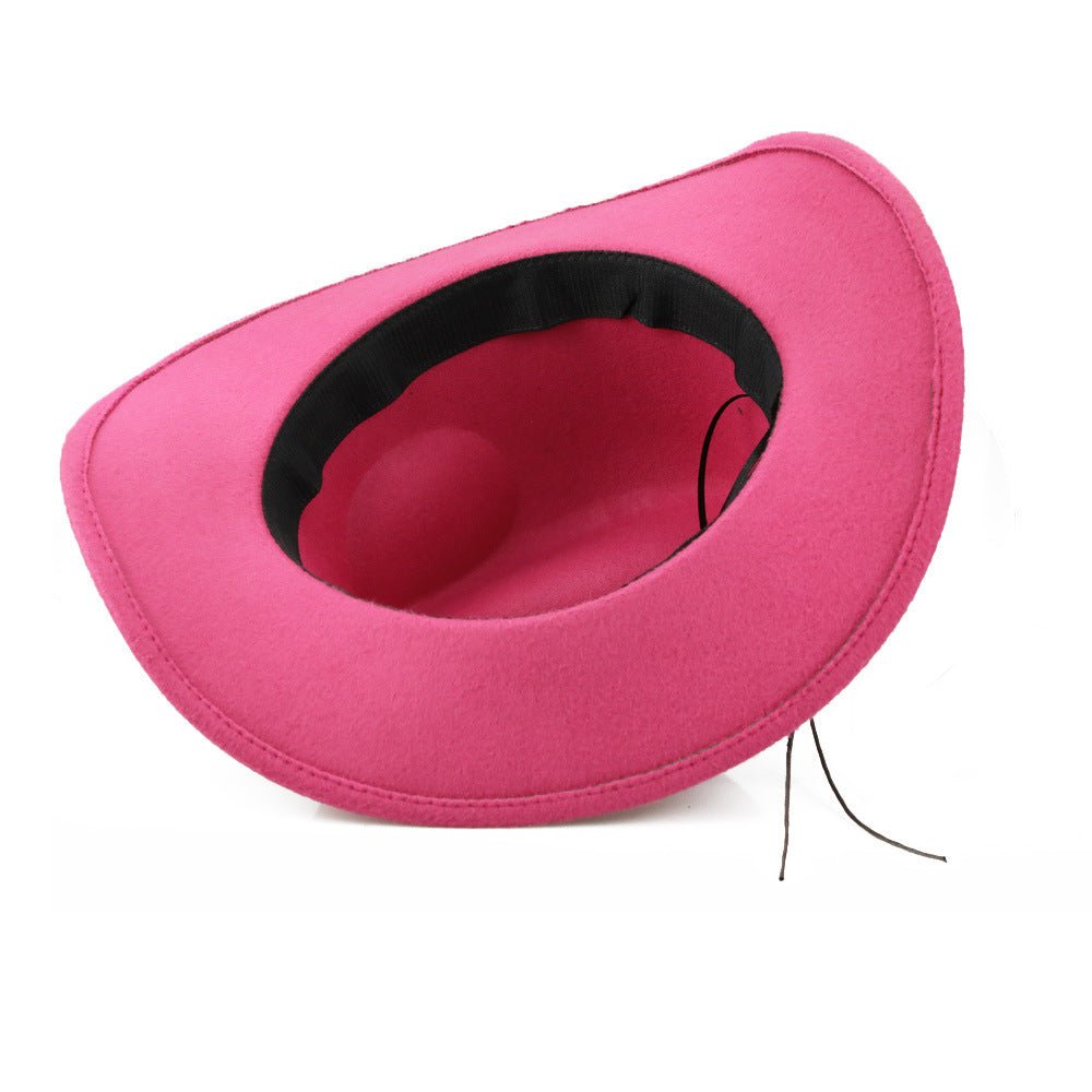 Woolen Cowboy Hat - OMG! Rose