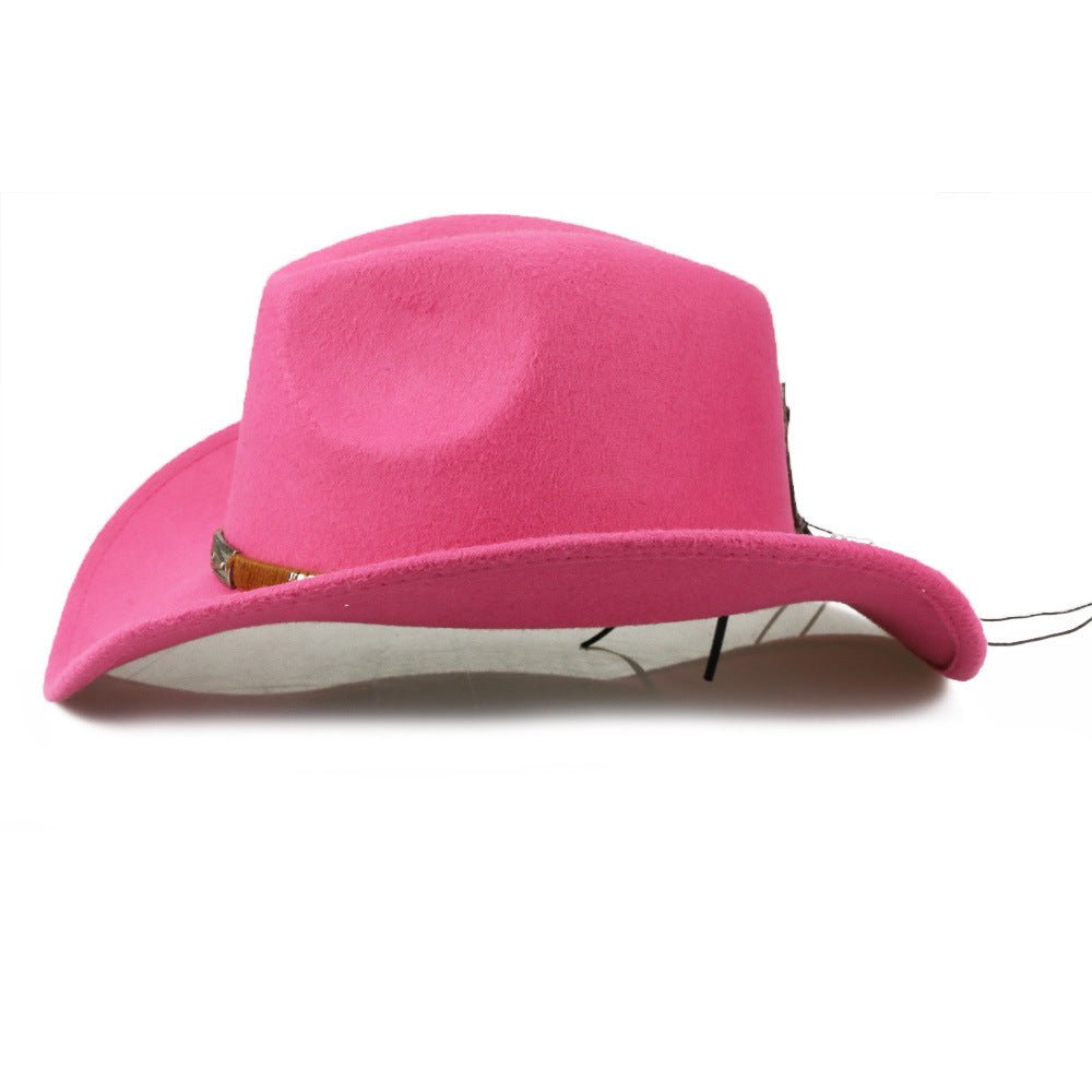 Woolen Cowboy Hat - OMG! Rose