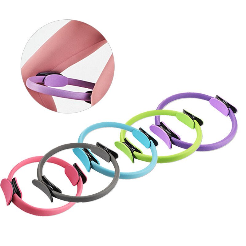 Yoga Fitness Pilates Ring Women Girls Circle Magic Dual Exercise Home Gym Workout Sports Lose Weight Body Resistance - OMG! Rose