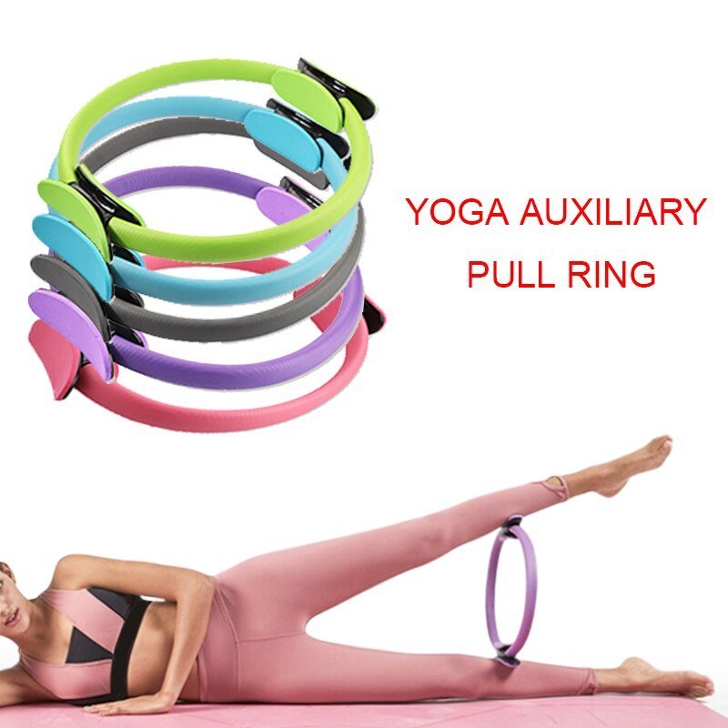 Yoga Fitness Pilates Ring Women Girls Circle Magic Dual Exercise Home Gym Workout Sports Lose Weight Body Resistance - OMG! Rose